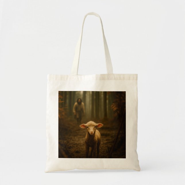 Bolsa Tote The Good Shepherd and the Lost Lamb – Jesus & Lamb (Frente)
