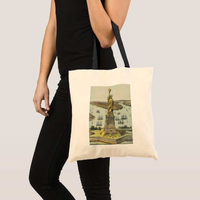 Bolsa Tote The Great Bartholdi Statue, Statue of Liberty (Frente (produto))