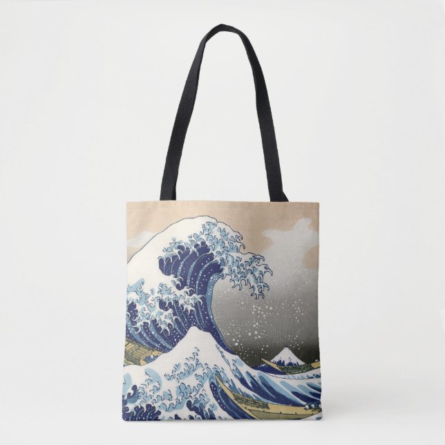 Bolsa Tote The Great Wave of Kanagawa - Katsushika Hokusai (Frente)