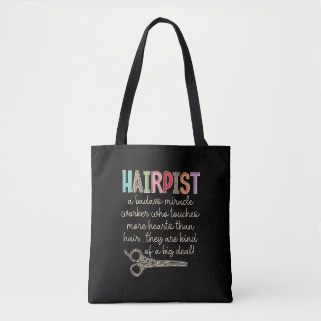 Bolsa Tote The Hairapist Hairdresser Definition Funny Hair St (Frente)