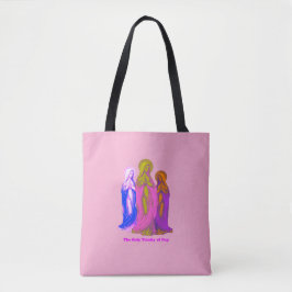 Bolsa Tote The Holy Trinity of Pop Vierges Marie Multicolores