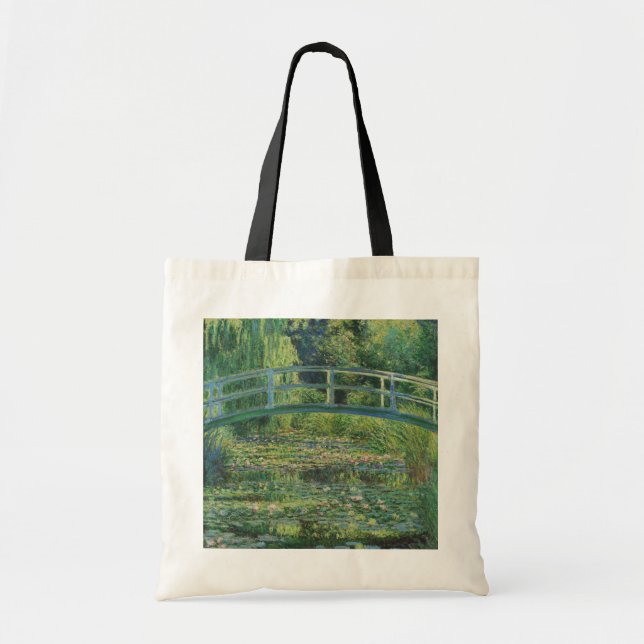 Bolsa Tote The Japanese Bridge (Water-Lily Pond), Monet (Frente)