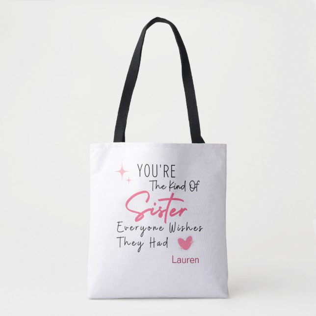 Bolsa Tote The Kind of Sister - Presente Personali (Frente)