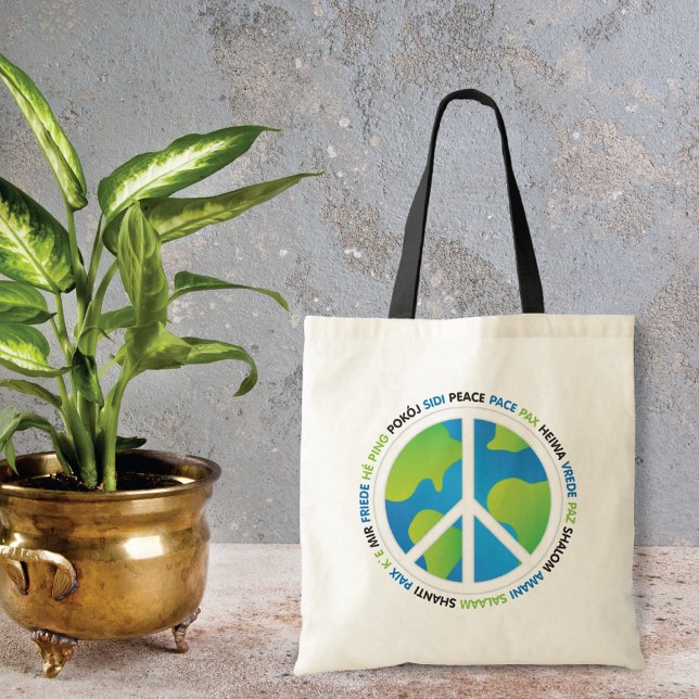 Bolsa Tote The language of World Peace (Criador carregado)