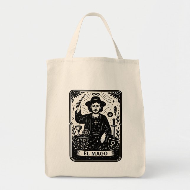 Bolsa Tote The Magician Tarot Card Print  (Frente)