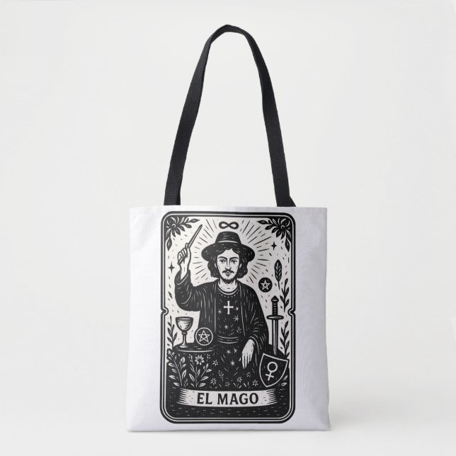 Bolsa Tote The Magician Tarot Card Print  (Frente)