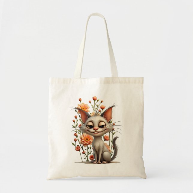 Bolsa Tote The mischievous cat  (Frente)