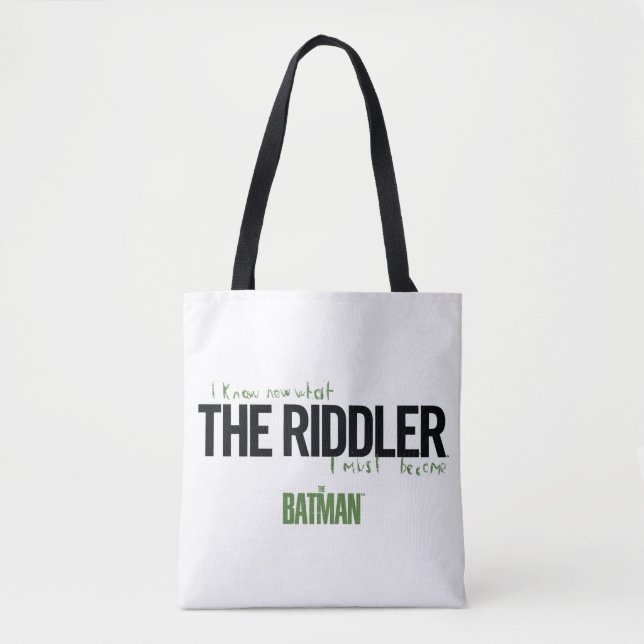 Bolsa Tote The Riddler - I Know What I Must Become (Frente)