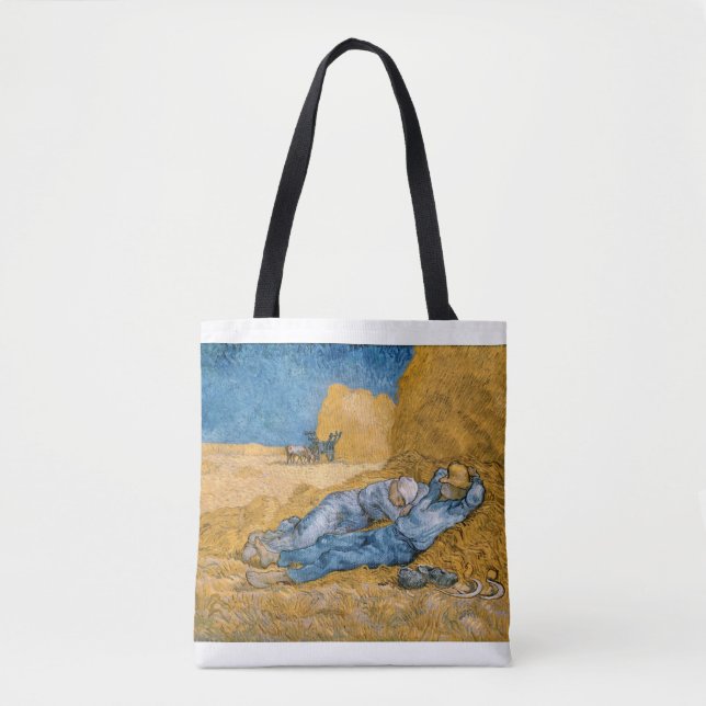 Bolsa Tote The Siesta 1890 by Vincent van Gogh (Frente)