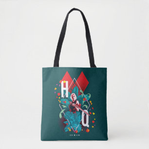 Bolsa Tote The Suicide Squad Harley Quinn Floral Diamond