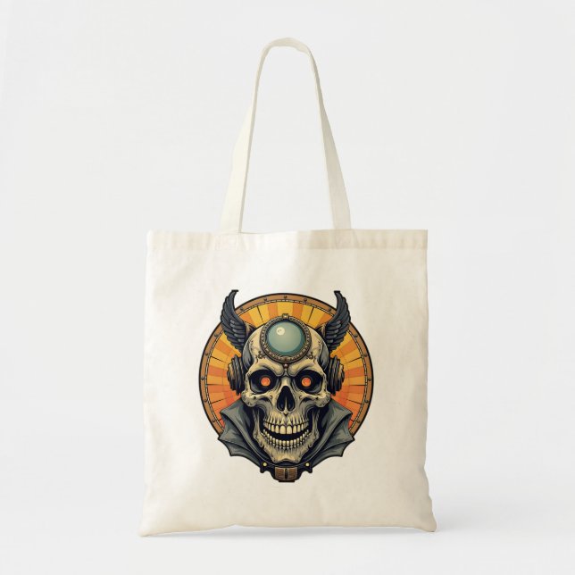 Bolsa Tote The winged skull.  (Frente)