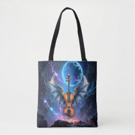 Bolsa Tote The Winged Violin of Moonlit Realms