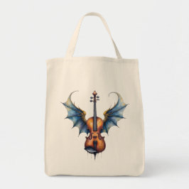 Bolsa Tote The Winged Violin of Moonlit Realms