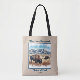 Bolsa Tote Theodore Roosevelt Parque Nacional Bison Souvenir