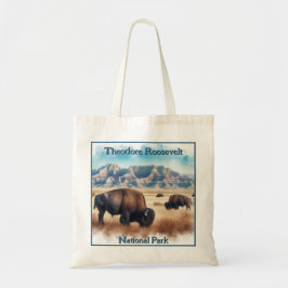 Bolsa Tote Theodore Roosevelt Parque Nacional Bison Souvenir