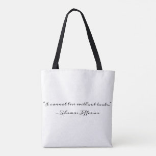 Bolsa Tote Thomas Jefferson em livros
