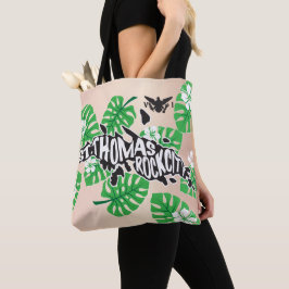 Bolsa Tote Thomas "Rock City" Tropical, Rosa Dourada