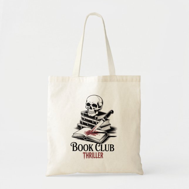 Bolsa Tote Thriller de Clube do Livro (Frente)