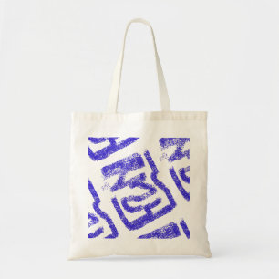 Bolsa Tote Thunder_Cove azul pulverizado com abstrato