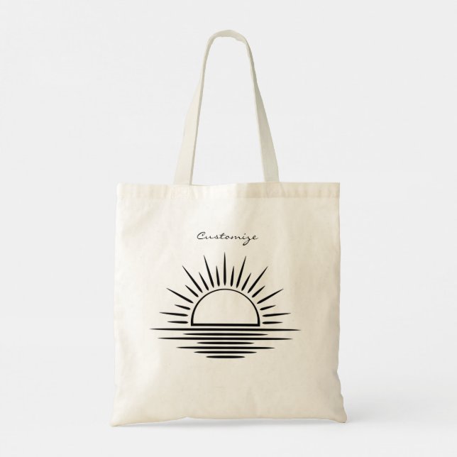 Bolsa Tote Thunder_Cove de Reflexão Sunrise/Sunset (Verso)