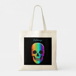 Bolsa Tote Thunder_Cove do Crânio Humano Psicodélico