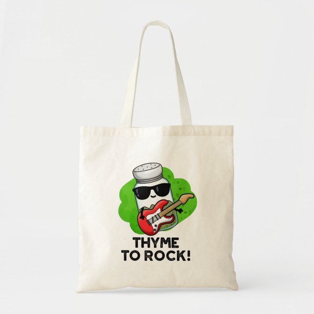 Bolsa Tote Thyme Para Arremessar O Herb Pun (Frente)