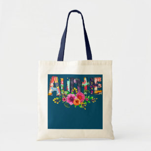 Bolsa Tote Tia Com Borboletas Flores Nova Tia