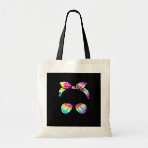 Bolsa Tote Tia da vida da tia Mensageira de Bun Tie Dye Moça