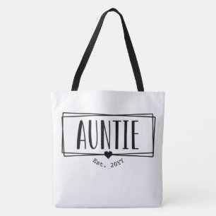 Bolsa Tote Tia Est. A tia personalizada estabeleceu novos pre