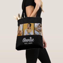 Bolsa Tote Tia Estabeleceu Roteiro Moderno Preto 3 Foto