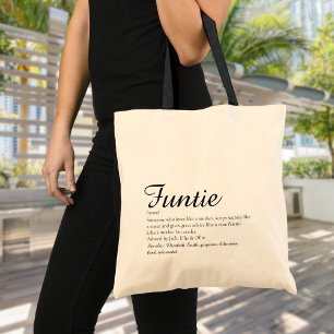Bolsa Tote Tia Funtie Moderna Divertida Definição