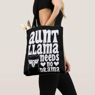 Bolsa Tote Tia Llama Não Precisa De Tia Drama Tia Aniversário