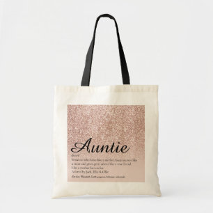 Bolsa Tote Tia Tinha Definição Brilho Dourado Rosa