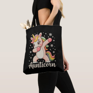 Bolsa Tote Tia Unicórnio Fazendo Dabbing Tia Unicórnio Natal