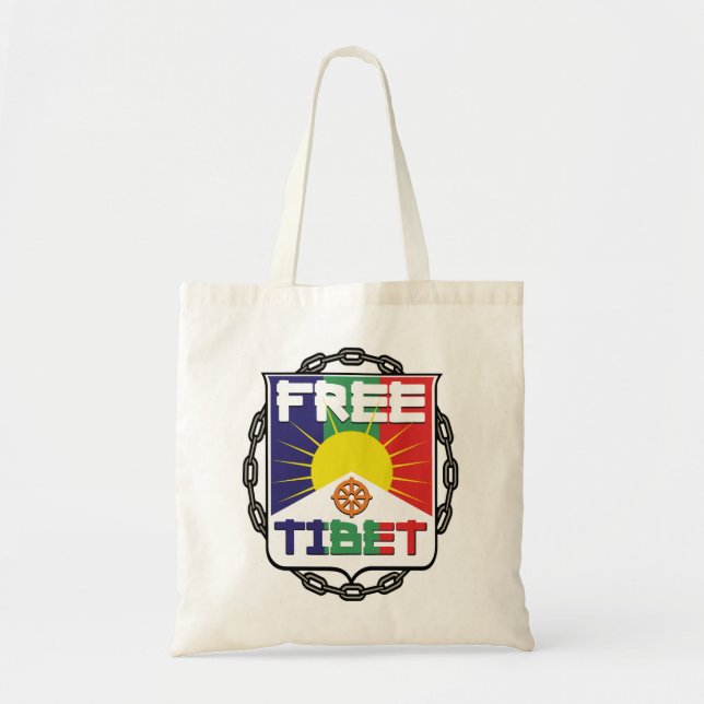 Bolsa Tote Tibet livre acorrentado (Frente)