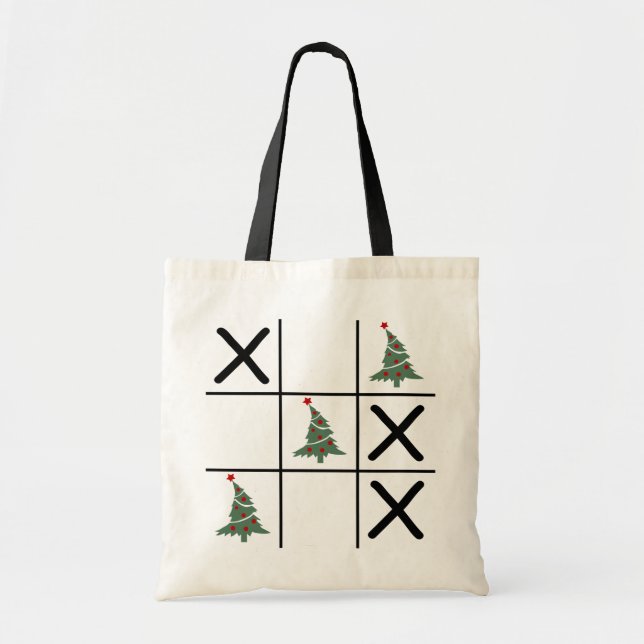 Bolsa Tote Tic Tac Toe Natal (Frente)