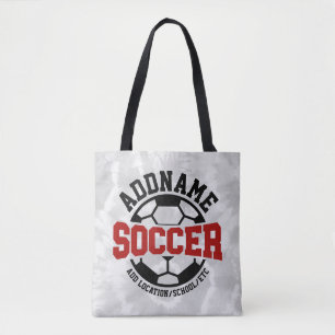 Bolsa Tote Tie-Dye da Equipe do Jogador de Futebol do ADD Per