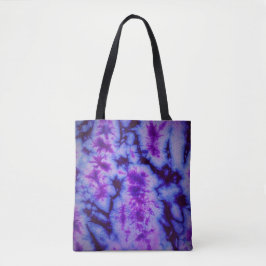 Bolsa Tote Tie Dye em roxo e azul