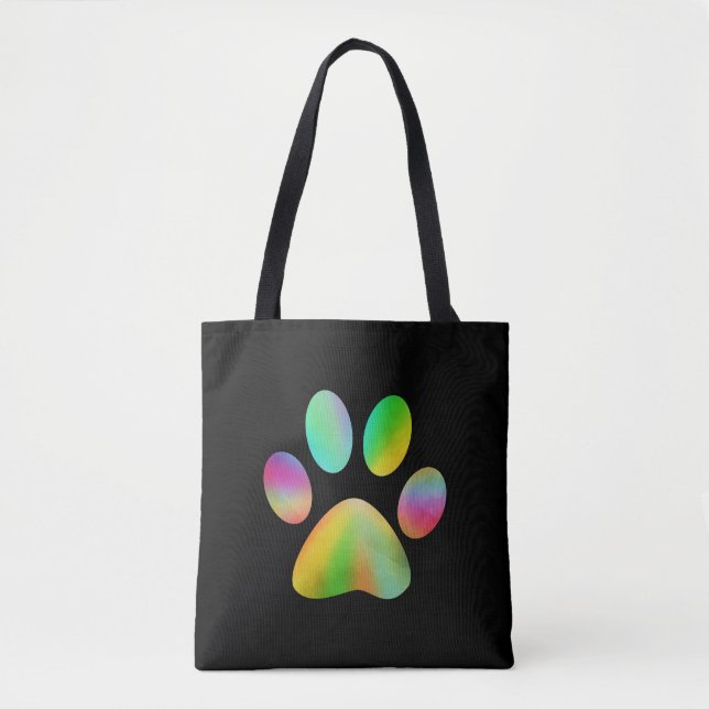 Bolsa Tote Tie Dye Paw Print (Frente)