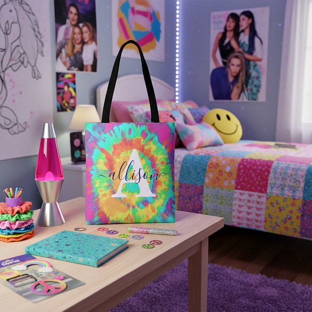 Bolsa Tote Tie dye personalizado (Criador carregado)