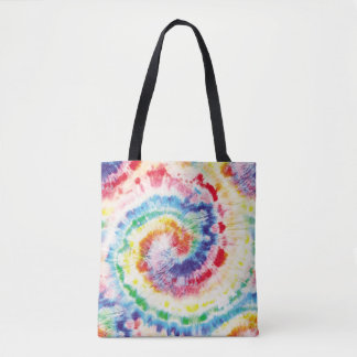 Bolsa Tote  Tie Dye Swirl. Padrão de Tiedye Invisível. Tecido