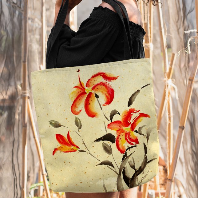 Bolsa Tote Tiger Lily - Vermelho (Criador carregado)