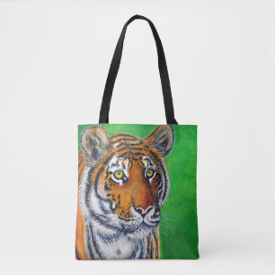 Bolsa Tote Tiger Painting