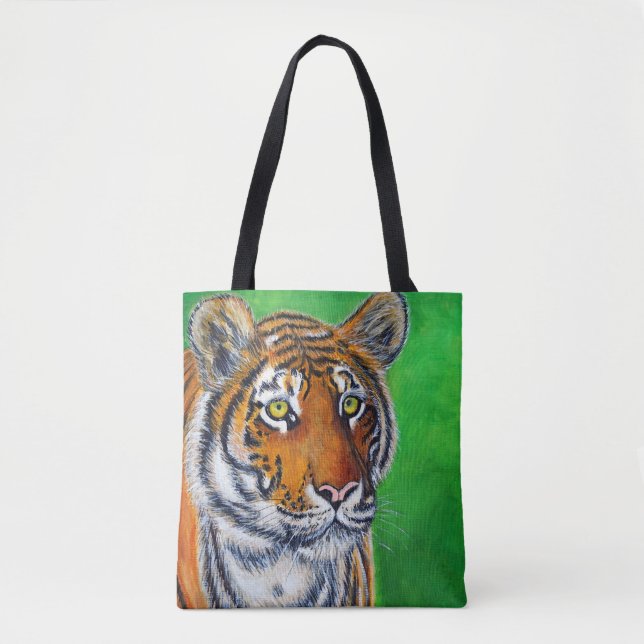 Bolsa Tote Tiger Painting (Frente)