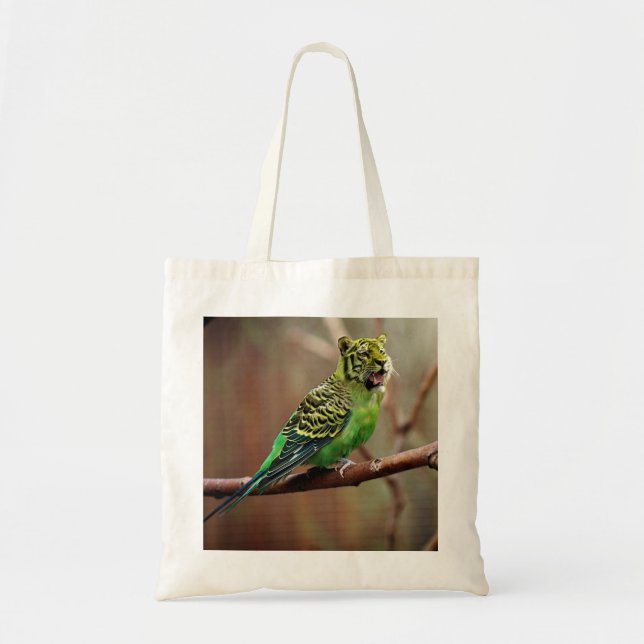 Bolsa Tote Tiger Parakeet (Frente)