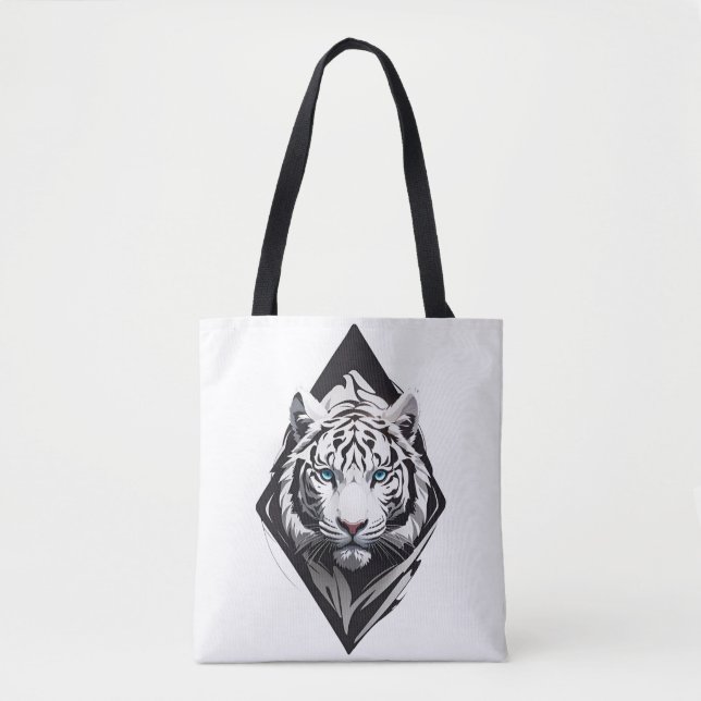 Bolsa Tote Tigre Branco (Frente)