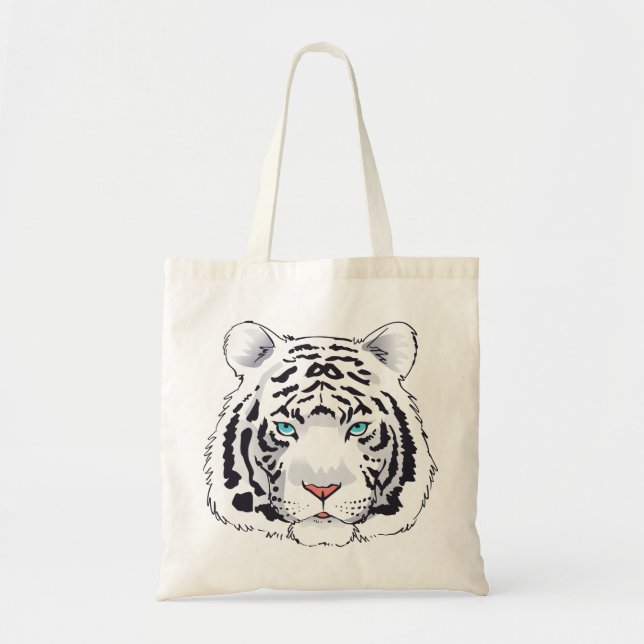 Bolsa Tote Tigre Branco (Frente)