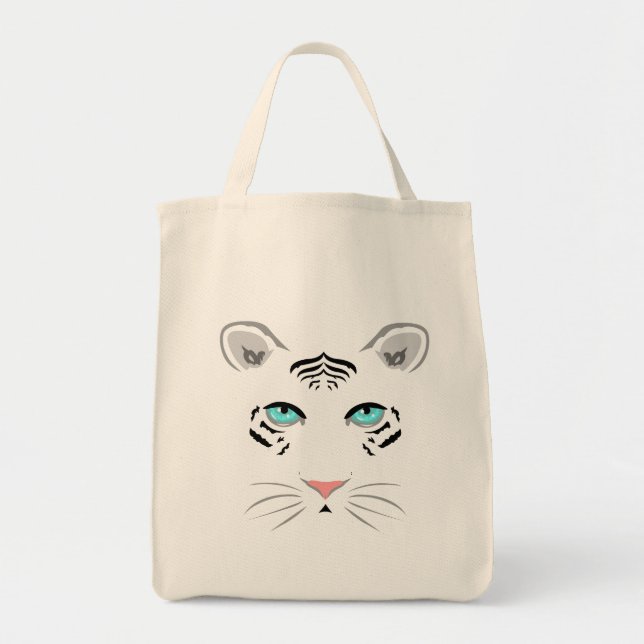 Bolsa Tote Tigre Branco (Frente)