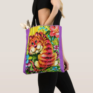 Bolsa Tote tigre colorido