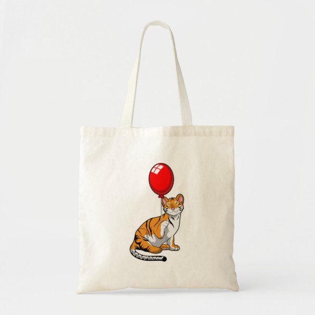 Bolsa Tote Tigre com Balão (Frente)